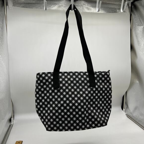 California Innovations Set of 2 Tote Insulated  Floral and Black - Picture 1 of 16